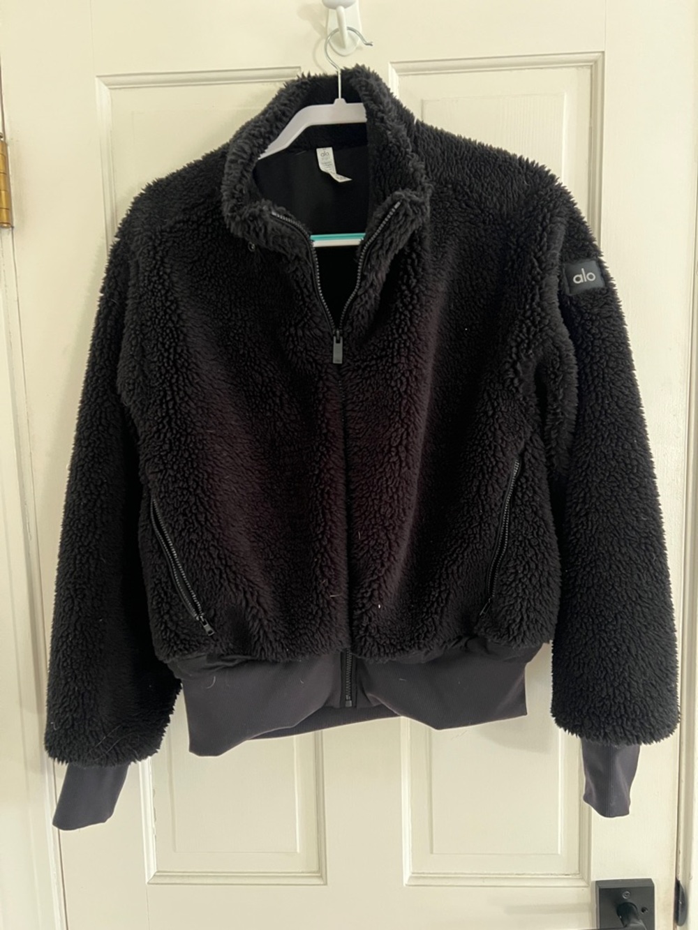 ALO Yoga Black Teddy Jacket